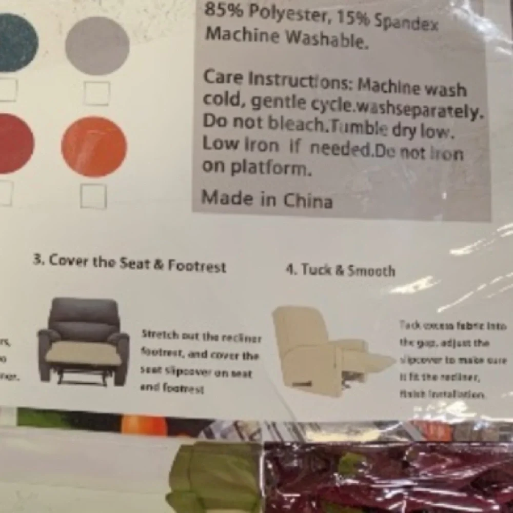 Burgundy Velvet Recliner Furniture Cover